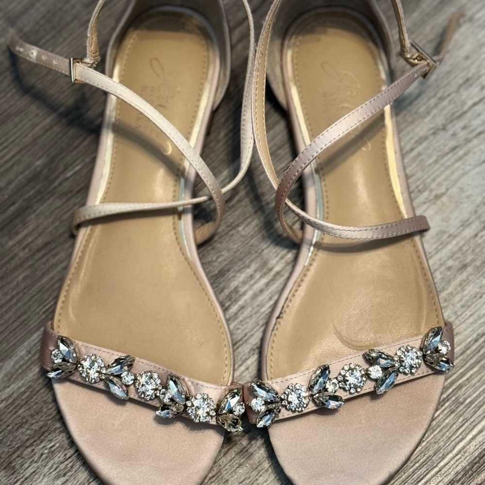 Women's Sandals with Crystal Embellishments Davids Bridal